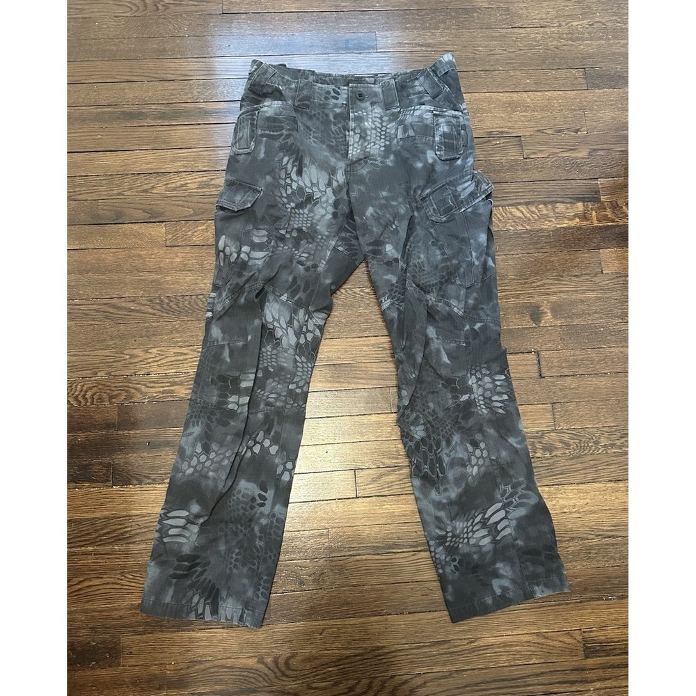 Kryptek Tactical 2 Pants Men 32 Long Typhon Night Camo Rip Stop Adjustable 32x33